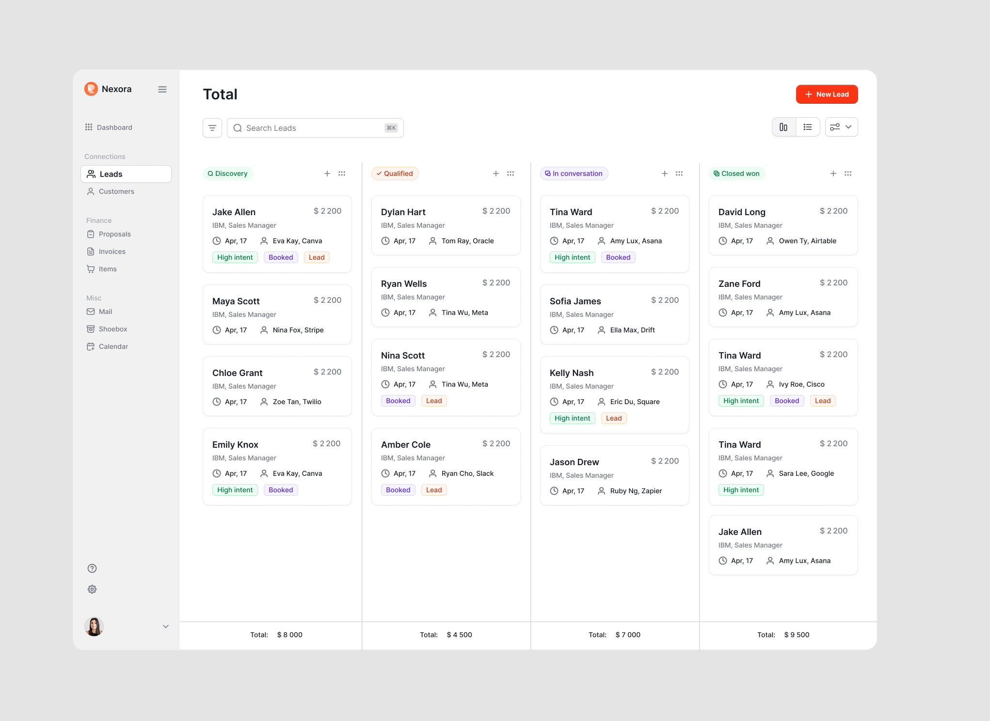 Nexora — Onboarding Dashboard State